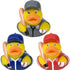 HAPPY DEALS ~ 12 2 inch HAPPY DEALS Baseball Rubber Ducks with Bats | Baseball Party Favors |