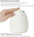 7-Color WoneNice Cute Kitty Night Light, Rechargeable Silicone Cute Lamp with Warm White & Breathing Modes, Touch
