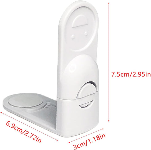 UtySty 4 Pack 90 Kitchen Cabinet Locks Baby Proofing Adhesive Degree Right Angle Drawer Locks Latches Child Safety Baby