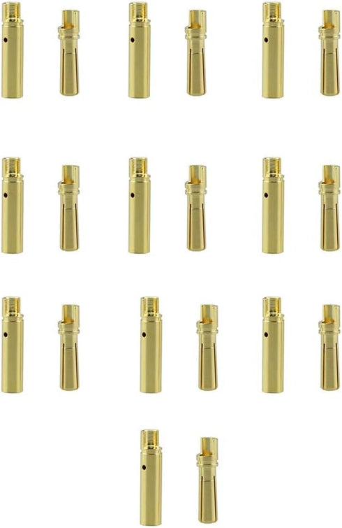 20 Pairs Amass 4.0mm Gold Banana Bullet Connector Plug, Male Female for RC Battery