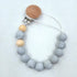 Natural Beech Wood Pacifier Clips, Grasping Toy Suspender Clips, DIY Wood Pacifier Clip Holder Accessories (3cm without