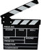 Wooden Clapboard Director Film Movie Cut Action Scene Slateboard, Small-Black