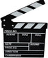 Wooden Clapboard Director Film Movie Cut Action Scene Slateboard, Small-Black
