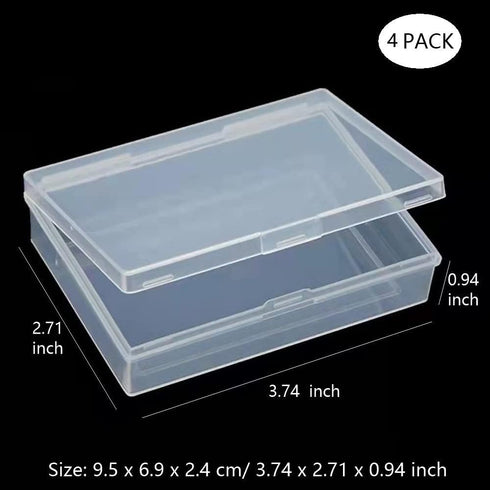 4 Pcs Playing Card Case, Storage Box for Bank Card, Business Card, Game Cards, Card Deck Holder