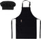 Kids Adjustable Apron and Chef Hat Set for Boys and Girls, Cooking Baking