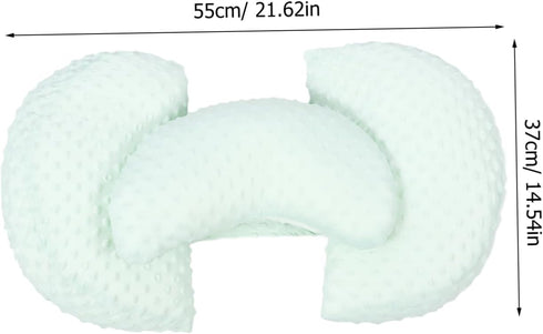 MERRYHAPY Maternity Pillow for Pregnant Women Comfortable Lumbar Cushion with Wedge for Abdominal Support Breathable