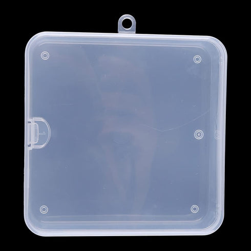 Saccgt Portable Baby Infant Teether for Case ansparent Holder Pacifier Chain Storage Box Newborn Outdoor avel Clear