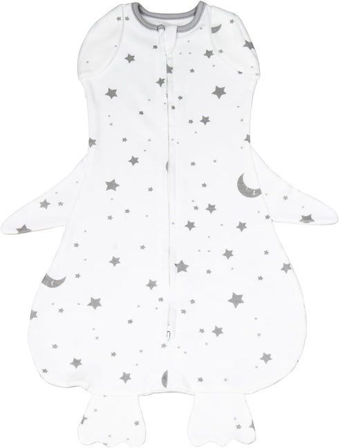 Beberoad Love Baby Swaddles, Cotton Wearable Blankets with 2-Way Zipper & Silent Velcro for 0-3 Months (Stars)