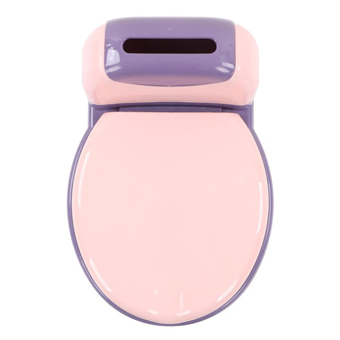 Ergonomic Pinkish Toddler Potty Training Toilet with Detachable Design