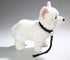 Carl Dick Plush White Shepherd Dog Toy with Lead - 9 inches Long, Soft Stuffed Animal