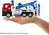 haomsj Toy Tow Truck - Pull Back Miniature Carrier Truck for Boys and Girls with Lights and Sound