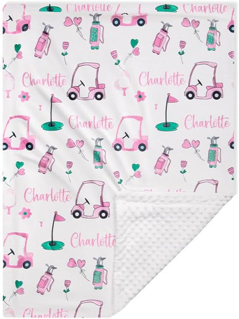 Personalized Custom Baby Swaddle Blanket - Newborn to Infant Throw Blanket with
