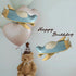 TUEPULL 32" Blue Fighter Jet Airplane Ballons Cartoon Flying Party Birthday Foil Ballon Decor Aircraft Kids Toy