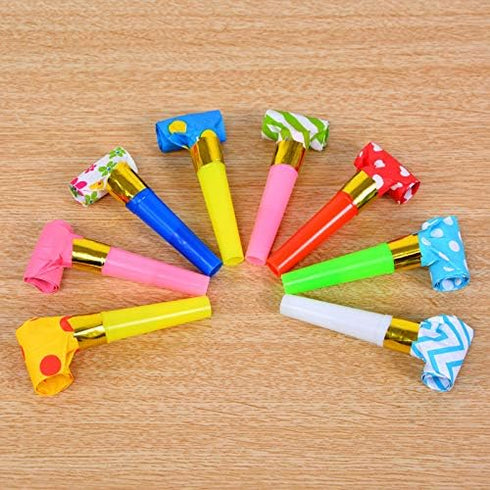 30Pcs Party Blower, Multicolor Musical Blowouts Whistles for Funny Party Noisemakers and Supplies
