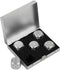DS.DISTINCTIVE STYLE Aluminum Alloy Dice, 5 Pieces 16mm Portable Metal Dices with Case, 6 Sided for Party Game