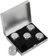 DS.DISTINCTIVE STYLE Aluminum Alloy Dice, 5 Pieces 16mm Portable Metal Dices with Case, 6 Sided for Party Game