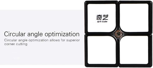 Qidi Speed Cube 2x2 - Smooth Bright-Light Sticker Classic Colors - 2x2x2 Puzzles Toys for Child's Concentration