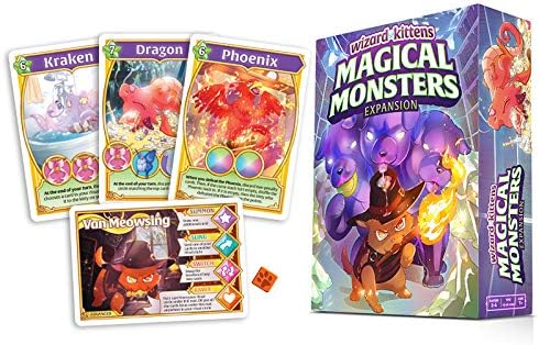 Magpie Games: Wizard Kittens Magical Monsters, Expansion, Perfect for 2 to 5 Players
