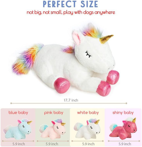 5 Pieces Unicorn Toys for Girls, 1 Mommy Unicorn with 4 Babies, Soft Plush Unicorn Gifts for Kids 3-9 Years