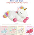 5 Pieces Unicorn Toys for Girls, 1 Mommy Unicorn with 4 Babies, Soft Plush Unicorn Gifts for Kids 3-9 Years