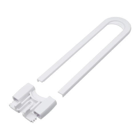 Sliding Cabinet Locks for Baby Proofing, Adjustable Child Safety Latches for Knobs & Handles, 10 Pack, White