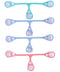 HiCat 4 Pack Baby Cloth Diaper Fasteners, Replaces Diaper Pins, Blue, Green and