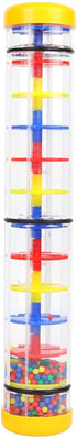 Rainmaker 12 inch Rattle Tube - Music Sensory Auditory Instrument Toy for Babies - Yellow Color