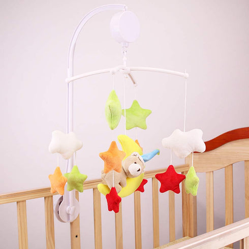 AFUNTA 26 Inch Baby Mobile for Crib, Adjustable Screw Crib Mobile Arm with Music Box Holder, Crib Mobile for Baby Girl
