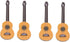 EXCEART 4 Pcs Wooden Miniature Guitar Miniature Wooden Instrument Desktop Micro Landscape Statue DIY Miniature Guitar