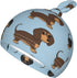 Set KiuLoam Cartoon Funny Cute Dachshunds Dog Newborn Swaddle Blanket with Hat Soft Baby Receiving Blankets Baby