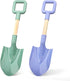 Dilabnba 16in/40cm Kids Beach Spades Sand Shovels Toy, Sturdy Wood Handle ABS Plastic Shovel for Garden Sand Beach