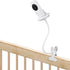 Baby Monitor Holder, Flexible Crib Clip Mount Compatible with VTech VM819, No Tools or Wall Damage - White