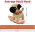 WEofferwhatYOUwant Pug Puppy - Plush Electronic Toy Dog - Small Size, Walks, Barks, and Cuddles for Ages 18+ Months