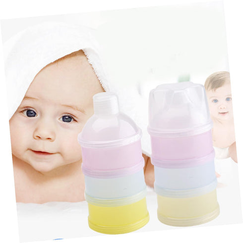MERRYHAPY Twist-Lock Formula Powder Dispenser Snack Container PP Material Food Storage Box with Funnel Mouth Portable
