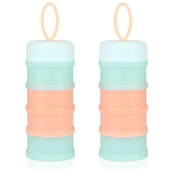 Accmor 2 Pack Baby Formula Dispenser On The Go, Stackable Formula Dispenser