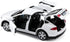1/32 Model x Metal Die Casting Toy Car, Pull Back with Sound and Lights for Boys 3-12 Years (White)