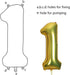 40 Inch Jumbo Number 16 Gold Balloon for Birthday Party Celebration Decoration, Sixteen Foil Helium Balloons