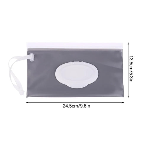 linenb 5pcs Strollers(Color7) Travel Wipes Case Portable EVA Tissue Box - Snap-Strap Wet Wipes Pouch