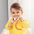 Baby Food Grade Silicone Teether Toy with Pacifier Clip Holder, Teething Pain Relief Gift Set for 3 Months+ Boys and