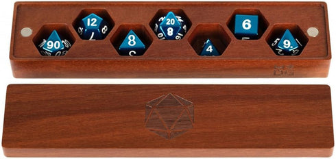 FanRoll by Metallic Dice Games Premium Wood Dice Vault: Purple Heart, Role Playing Game Dice Accessories for Dungeons