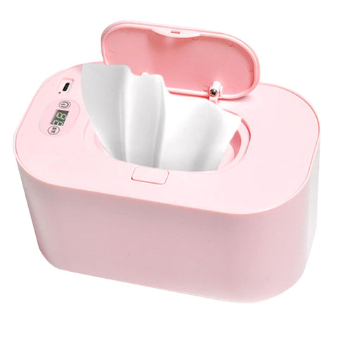 flexman Baby Wipe Warmer, PC Material Top Heating Lock Moisture Wet Wipes Dispenser,