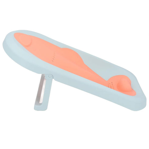 Focket Baby Bath Support, Ergonomic Spine Protection Foldable Quick Drying Slip Baby Bath Seat, Cushion with Reusable