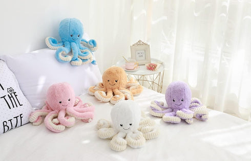 Cute Cartoon Octopus Plush Doll Toys, Sea Stuffed Toys for Kids and Lovers Home Decor (Purple, 23.6-Inch)