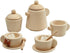 PlanToys Non-Toxic Wooden Tea Set - Play Kitchen Pretend Play Toys for Kids and Toddlers