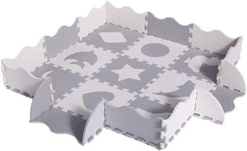 SUPERJARE 25 Pieces Baby Play Mat, Thick Interlocking Foam Floor Tiles with