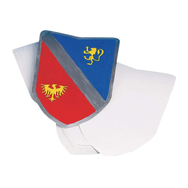 S&S Worldwide Color-Me Blank Shields, Heavy Paperboard Shields, Decorate with Markers, Paint,