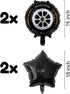 DIWULI Race Motorsport Balloon Set, Themed Racing Balloon Set for Birthday Decoration Supplies