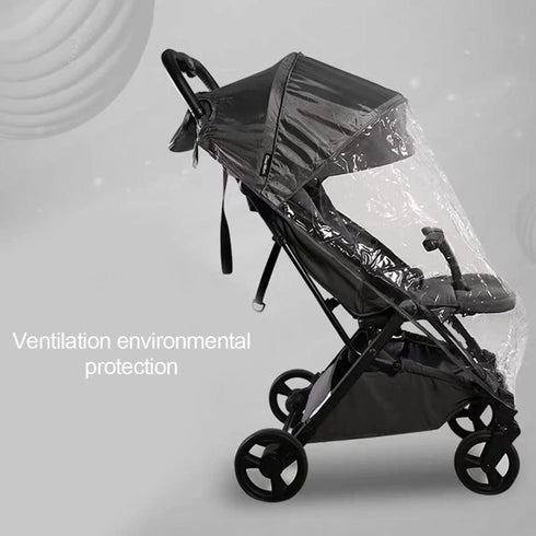 Universal Rain Cover for Children Stroller, Baby Carriage Travel Weather Shield, Baby Pram Raincoat