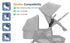 UTNVBTR V2, V3 V2, 1 Set Upper Adapter Accessories Compatible with UPPAbaby Vista, Vista and Vista Strollers Secure Fit