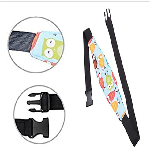 AISIBO 2PCS Baby Head Support for Car Seat, Baby Car seat Head Support, Straps Pillow Support Ban, Head Band Strap